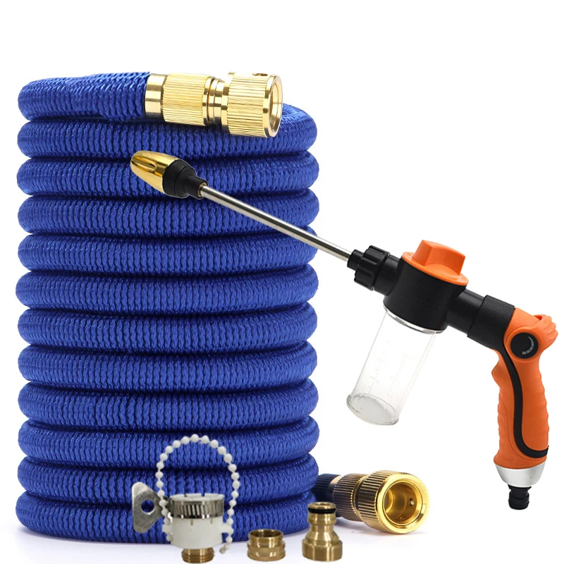 

Flexible Extension Car Wash Hose, High-Pressure Foam Cleaning Gun, Garden Sprayer, Horticultural Watering Hose, Irrigation Tool