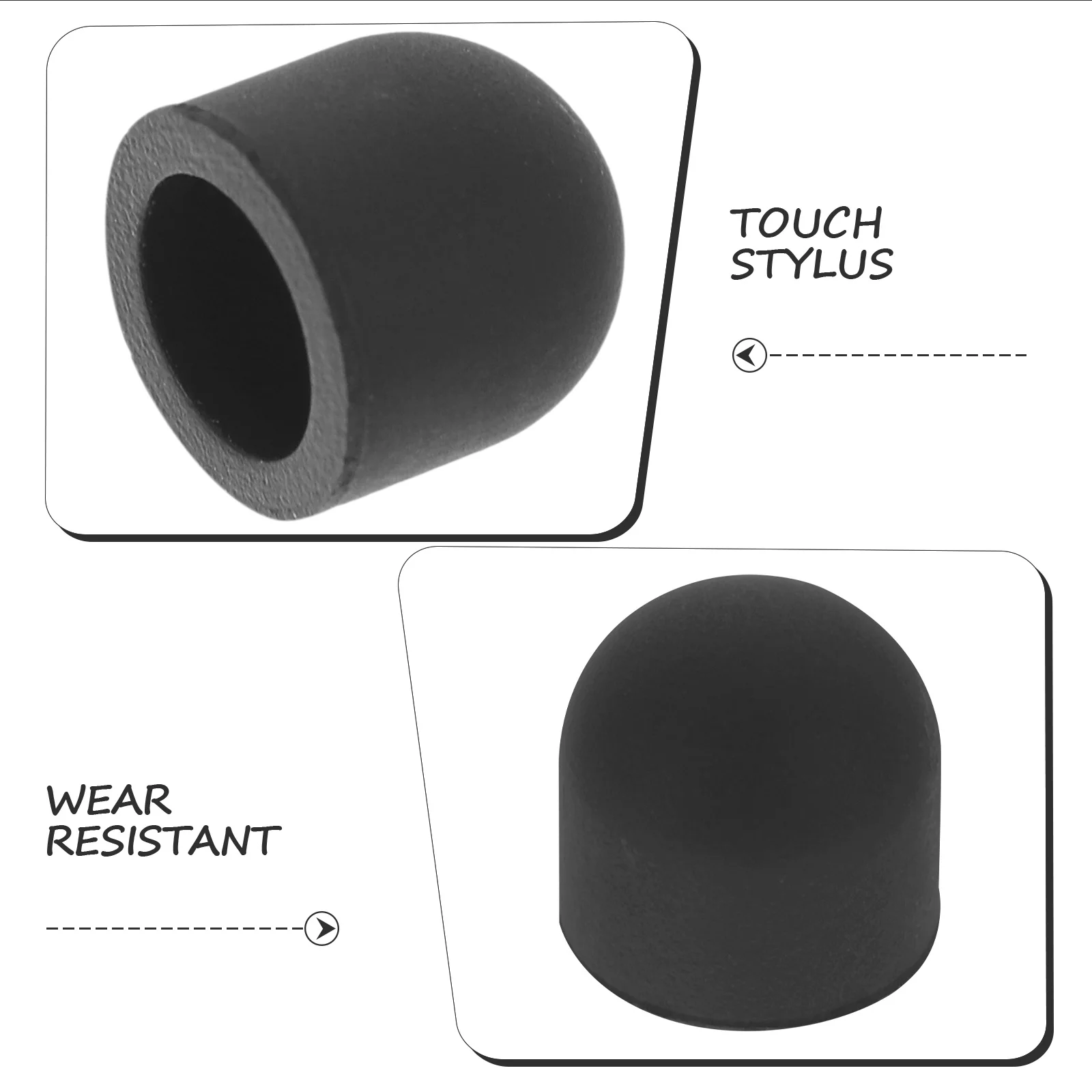 50 قطعة من أقلام السيليكون البديلة لأجهزة شاشة اللمس وأجهزة القلم المتوافقة مع الهواتف الذكية والأجهزة اللوحية #4