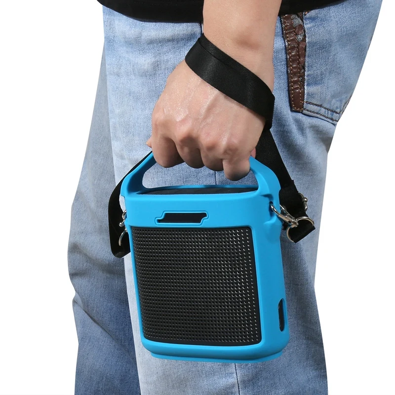 Silicone Speaker Case For Bose Soundlink Color II Protective Sleeves Carabiner Shockproof Soft Cover Accessories