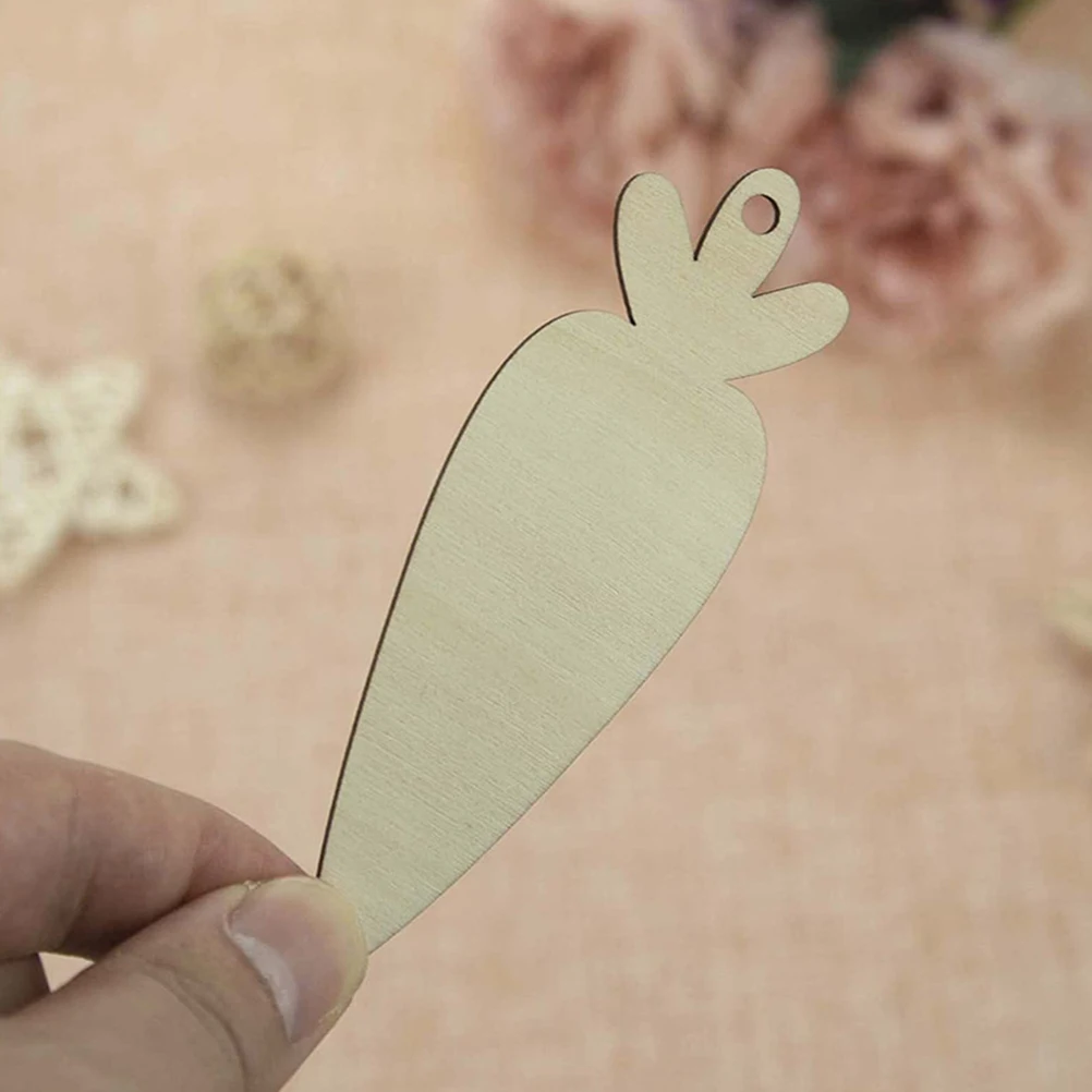 

30 Pcs Decor Wooden Slices Easter Craft Easter Wood Blanks Cutting Home Decorations DIY Projects Unfinished Pieces