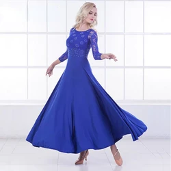 Ballroom Dance Dress Women Modern Tango Waltz Dresses Fringe Competition Rumba National Standard Performance Tango Practice Wear