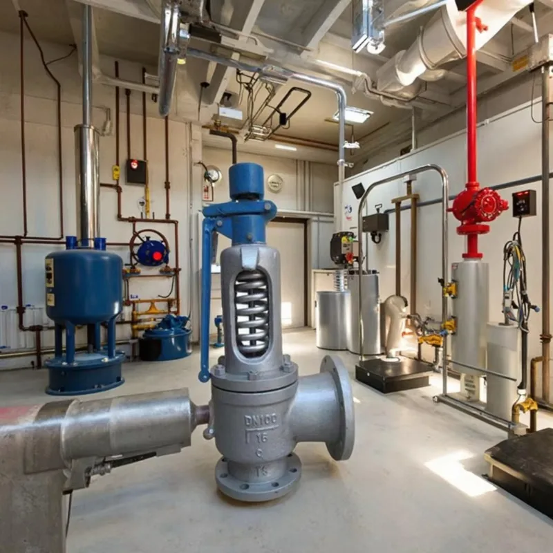 Full lift steam boiler safety valve A40Y-100I DN32 PN16-steam/gas spring loading