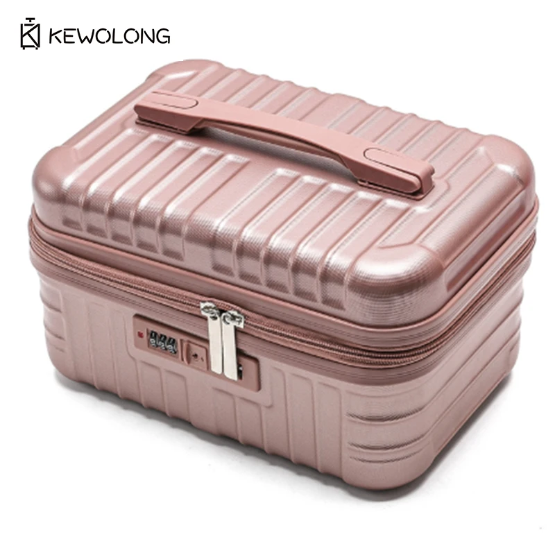 

14-дюймовый мини-чемодан для ручной клади с ручкой и замком, портативный кейс для хранения косметики, небольшой подарочный футляр, быстрая доставка