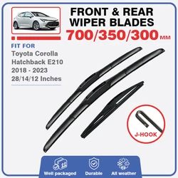 For Toyota Corolla E210 Hatchback 2018 2019 2020 2021 2022 2023 Hybrid Front Windshield Wiper Blades Accessories Ascent Sport