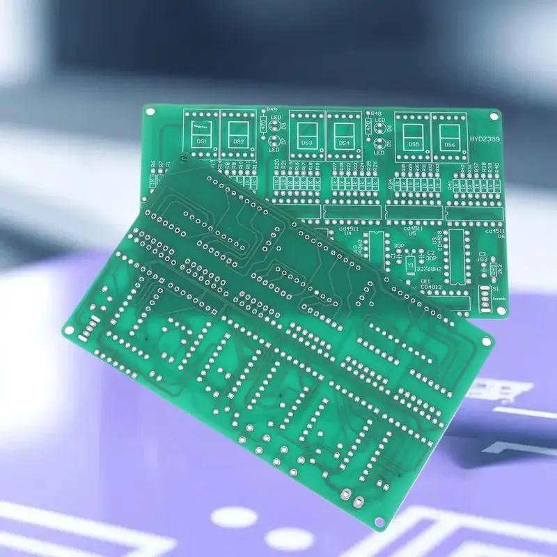 مجموعة ممارسة لحام الساعة المنبه DIY مكونة من 6 أرقام مجموعة ساعات ذاتية الصنع وقت العرض التلقائي للطلاب والمفصليين