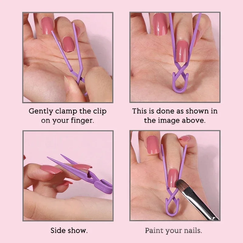 10 pçs conjunto de clipe de unhas óleo polonês à prova de derramamento cor misturada arte do prego clipes de proteção para colorir ferramentas de manicure para evitar vazamento