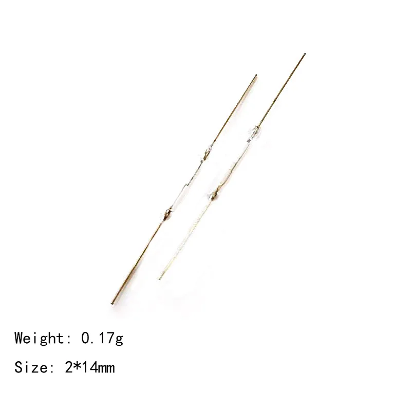 10PCS Weiß Y213 Reed Schalter 2*14mm Normal Offen Magnetische Induktion Schalter