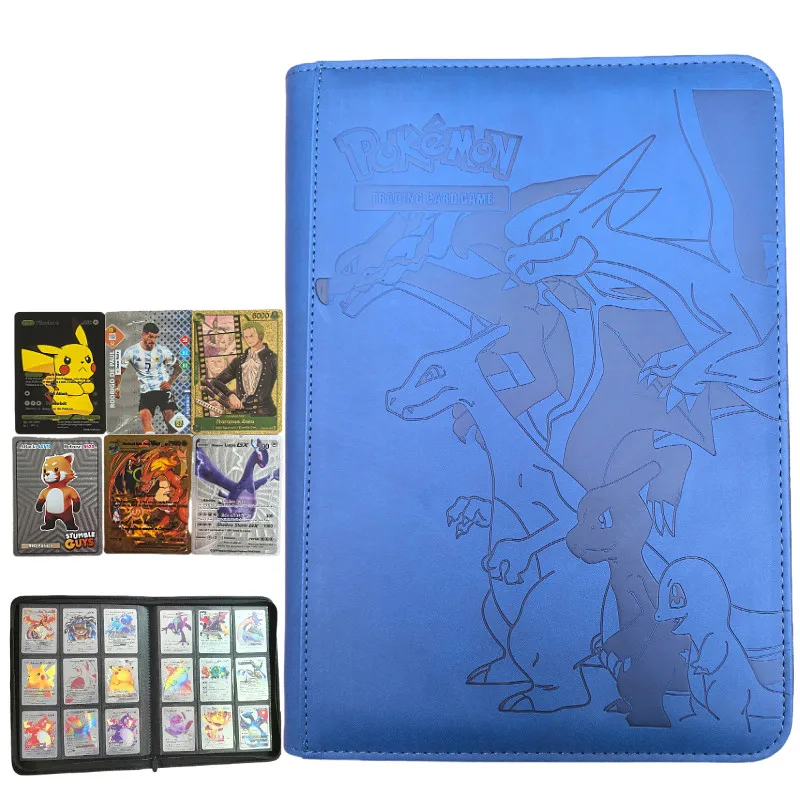Kaartenmap met 9 vakjes, verzamelmap voor trading cards, displaymap, opbergmap voor Pokémon PTCG TCG Yugioh MTG gamekaarten