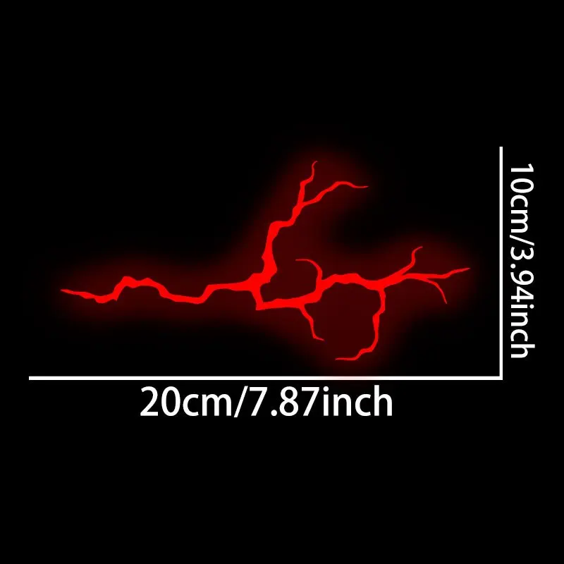 1PC Reflective Lightning Motorcycle Stickers Waterproof Safe Driving For Motorbike Helmet Fuel Tank DIY Scooter Vinyl Decals