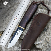 HX OUTDOORS Kitchen Nordic High Hardness Forging Small Hunting Knife High Carbon Steel Outdoor Survival Tool Tourist Knife