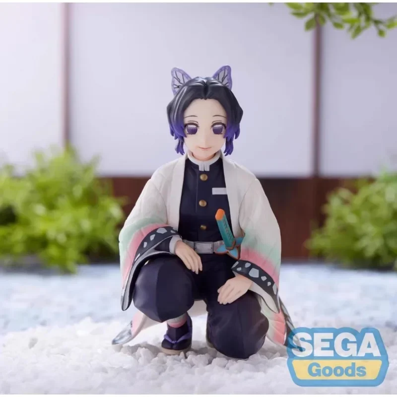 Figur SEGA Asli Chokonose Demon Slayer Anime Himejima Gyomei Uzui Tengen Mainan Aksi untuk Hadiah Anak-Anak Model Koleksi