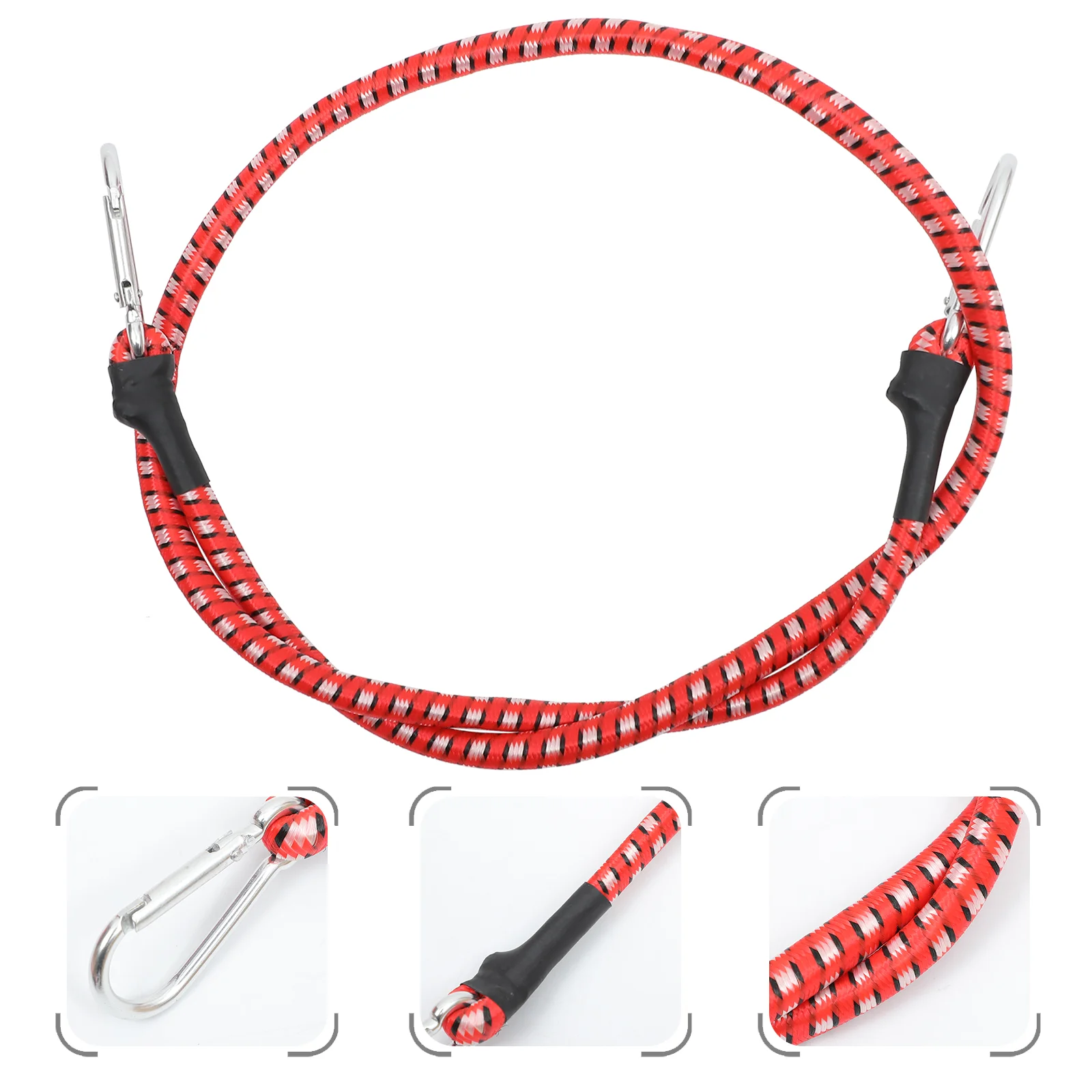 

4 Pcs Binding Rope Tensioner Belt Device Strap Elastic with Hook Cord Polyester Sturdy Fastening