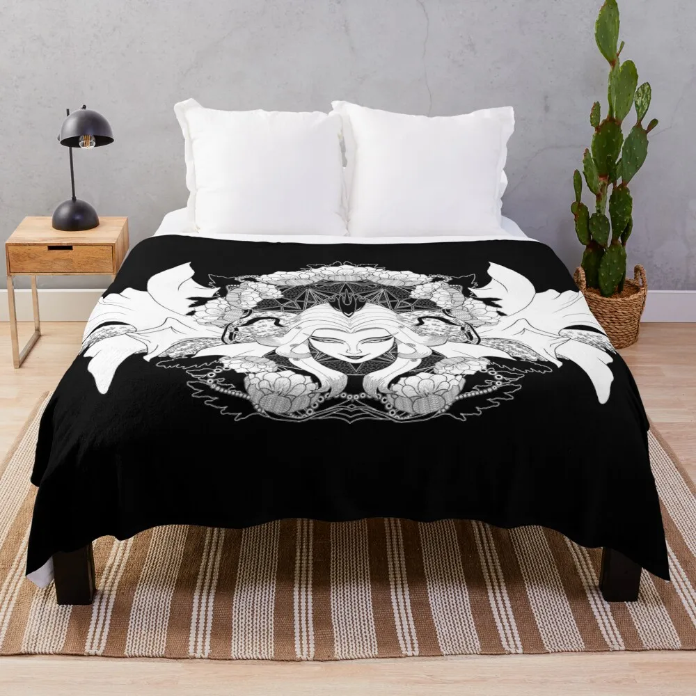 

Hydaelyn, Will of the Star - FFXIV - Light Magic Throw Blanket Summer Cool Breathable Blanket for Sleeping
