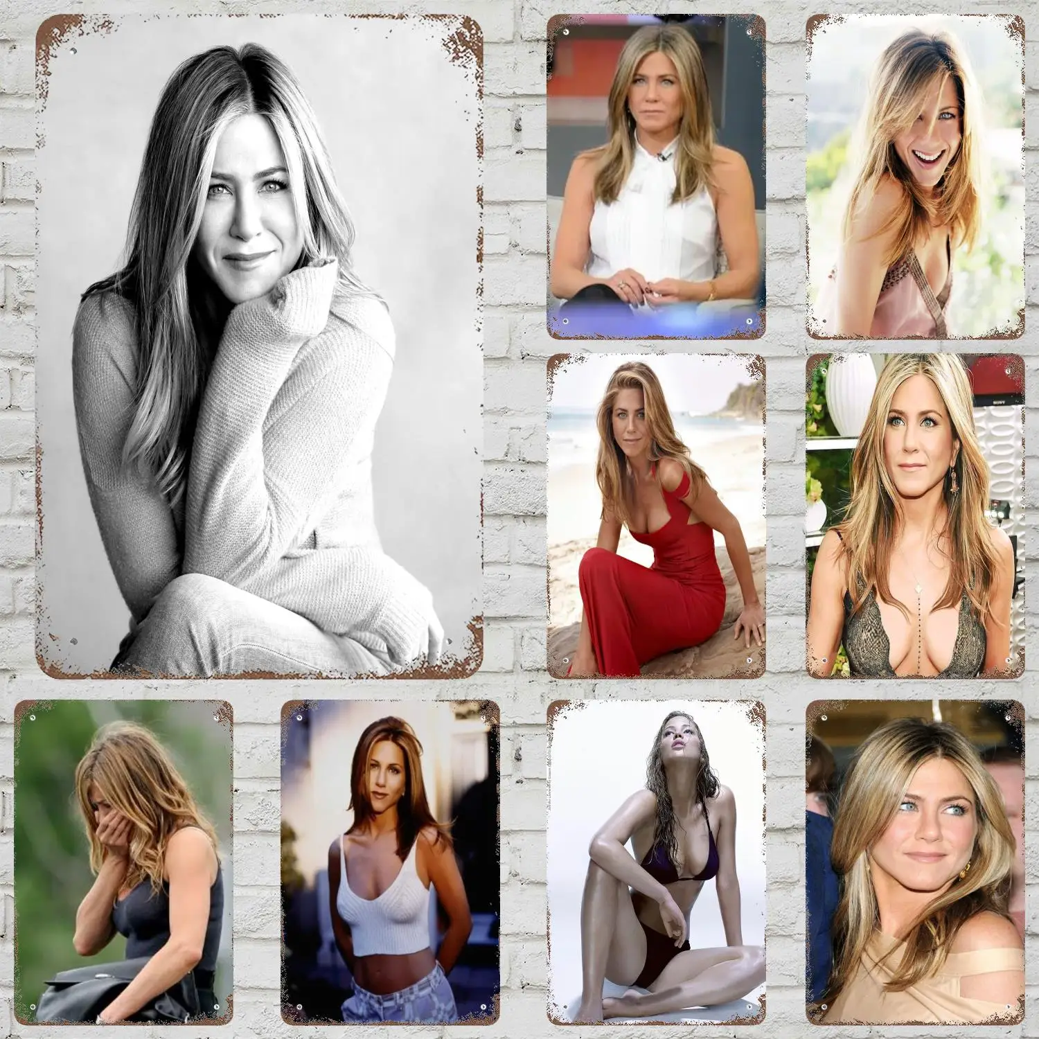 Jennifer aniston Funny Bar Metal Sign, Retro Plaque, Vintage Sign, Alcohol Drinker, Pub, Club, Man Cave, Kitchen Wall Decoration