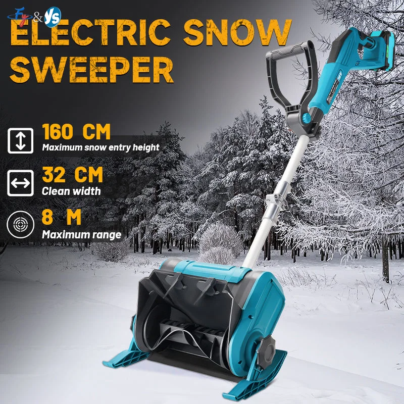 Brushless Electric Snowplow New 3500W Lithium Electric Snow Sweeper Cordless Snow Shovel Snow Removal Machines Home Use
