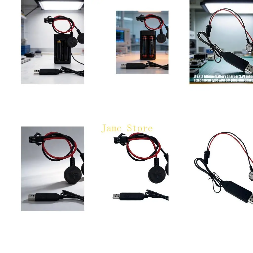 LX0B Universal 3.7V Battery Charging Cable With Secure Link for Battery