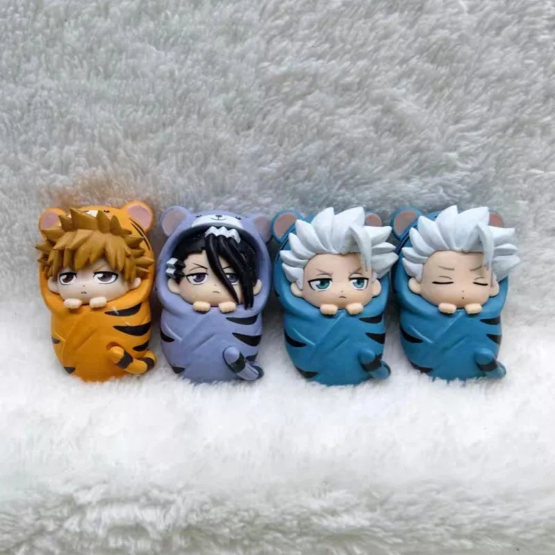 Hot Bleach ‌Sleep Swaddle Baby Gacha Gashapon Ichigo Kurosaki Byakuya Kuchiki Keychain Toys Collectible Figurine Ornament Gift view 5
