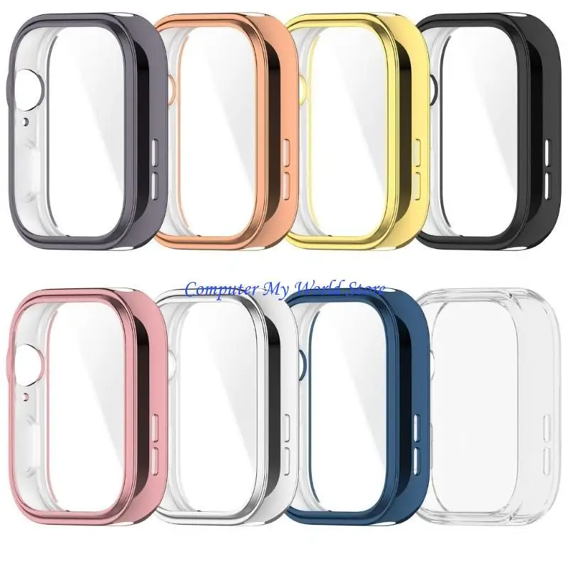 TPU COPER COPERTURA CASO ALLOGGIO SUCCHIO SCHOCHE per Watch Fit 3 Bumper Frame Case