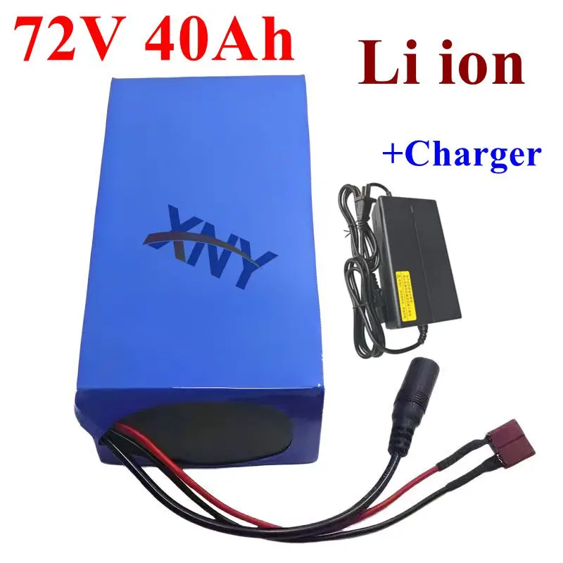72v 40Ah lithium ion battery BMS 20S li battery for 2000w 3500w 7000w scooter inverter motorcycle +10A charger