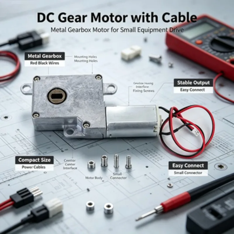 Automatic Fingerprint Door Lock Motor With Wire Plug Forward Reverse Rotation Lock Knob Gear Drive Replacement Motor
