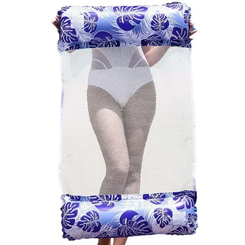 Aufblasbare Pool Spielzeug 2-rohr Mesh Schwimmen Lounge Stuhl Sommer Outdoor PVC Aufblasbare Wasser Spielzeug Float Luft Matratzen Bett