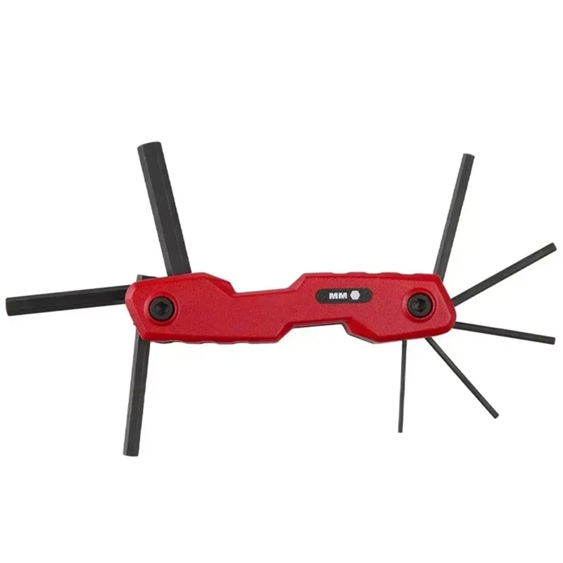 

ABAE-8-Key Metric Folding Hex Key Set 270° High-Contrast Power Tool Power Tool Accessories 48-22-2182