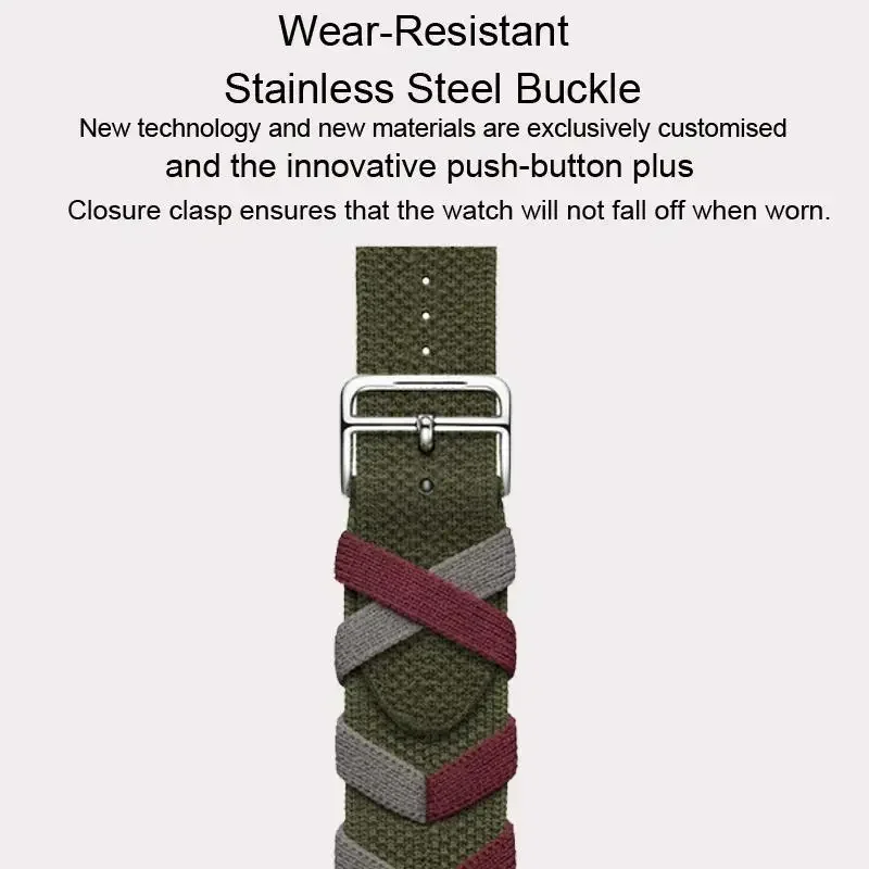 النايلون حلقة حزام لساعة أبل الترا SE 10 9 6 7 8 6 5 4 الرياضة المنسوجة سوار واحد iWatch 49 مللي متر 45 مللي متر 41 مللي متر 42 مللي متر 46 مللي متر 44 مللي متر 40 مللي متر