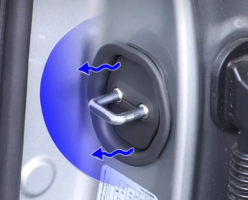 Car Silica Gel Door Latch Protective Cover Fit for CHERY JETOUR Traveler T2 2024 2025 Modified Door Limiter Car Accessoriess