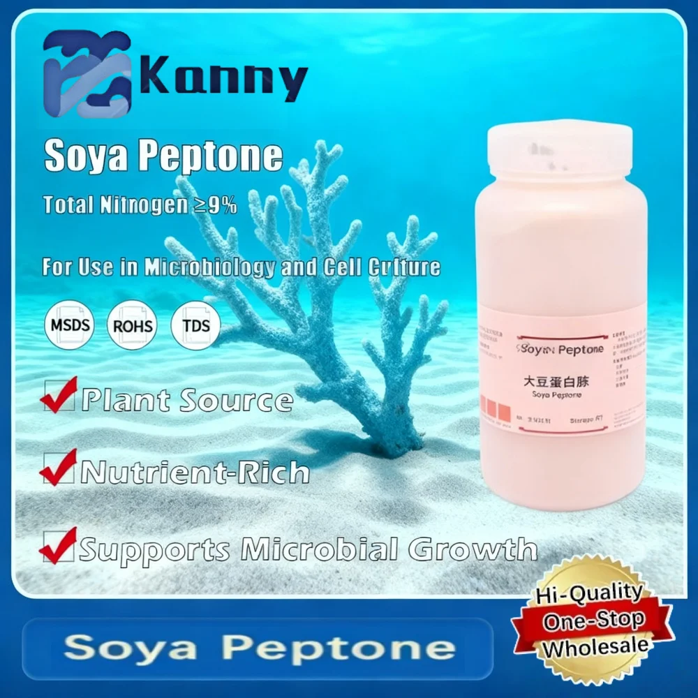Soya Peptone para aplicaciones de cultivo microbiano y investigación laboratorial Producto original