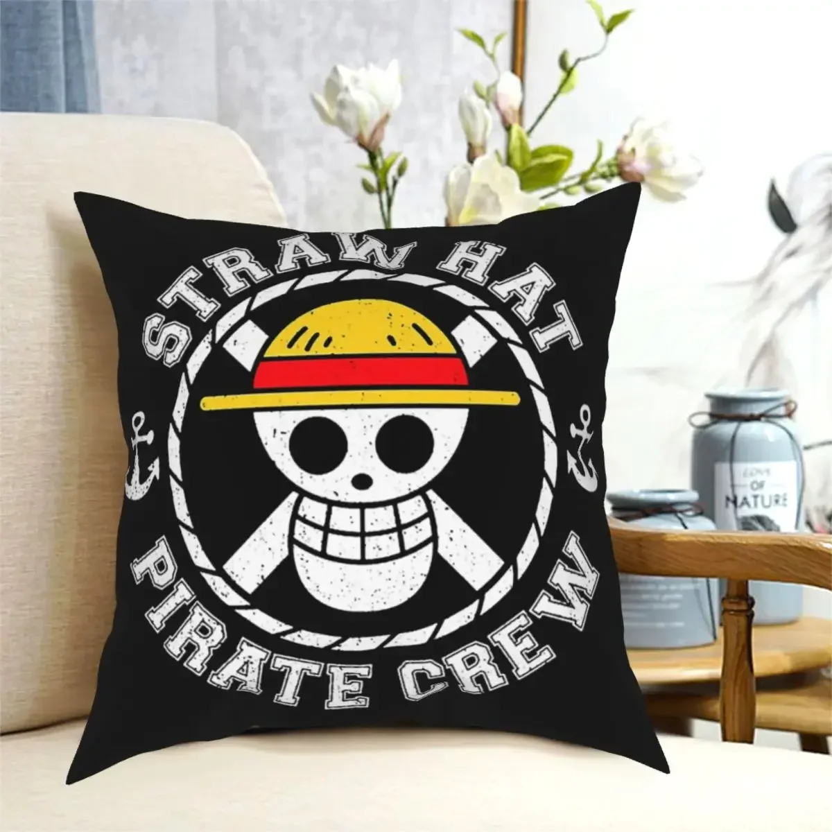 

Наволочка с логотипом корабля, цельная популярная декоративная подушка в стиле аниме для сада, сделай сам, наволочка с принтом автомобиля, декоративная