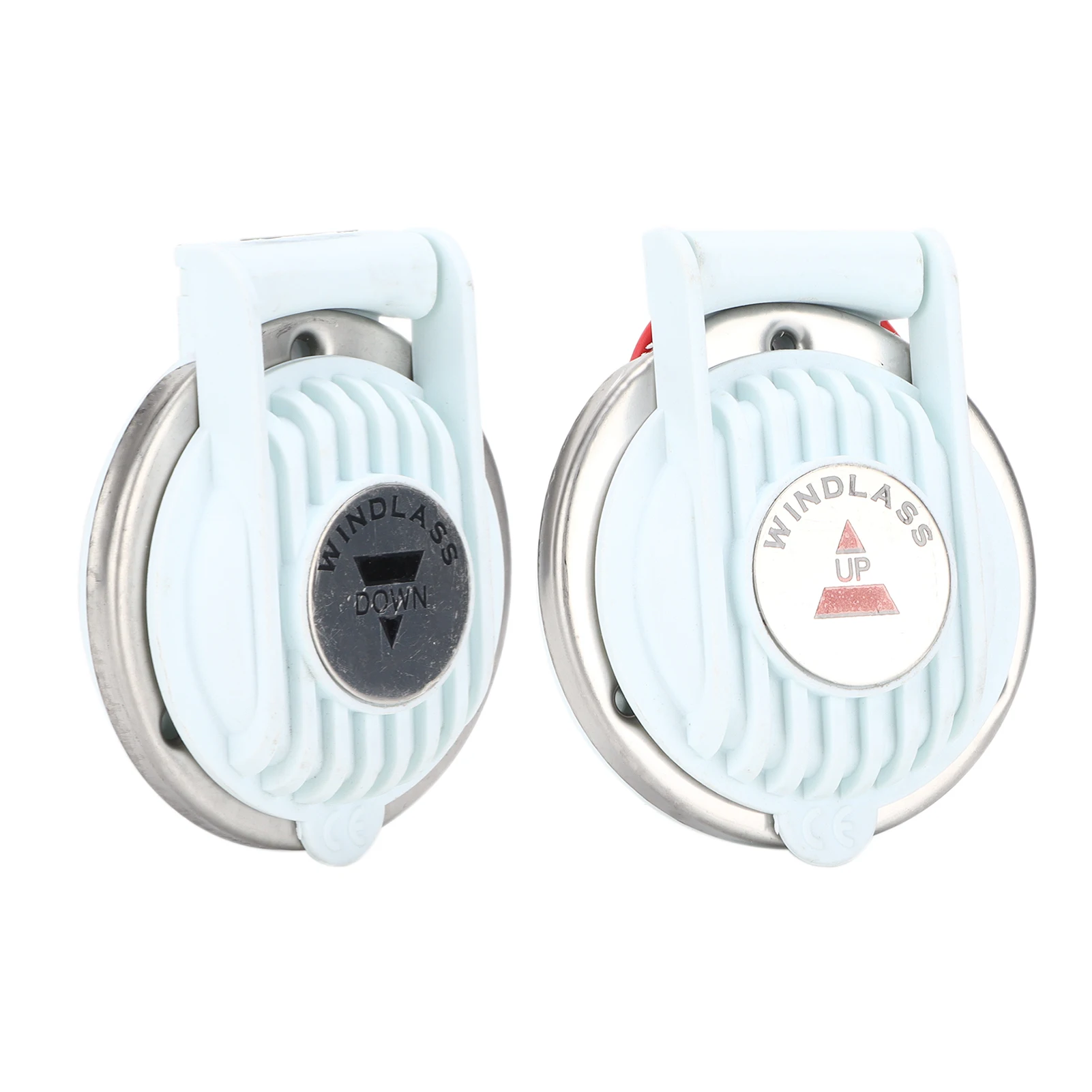 2pcs Windlass Foot Switch Up and Down White Hands Free DC 12V/24V for Marine Boat Anchor