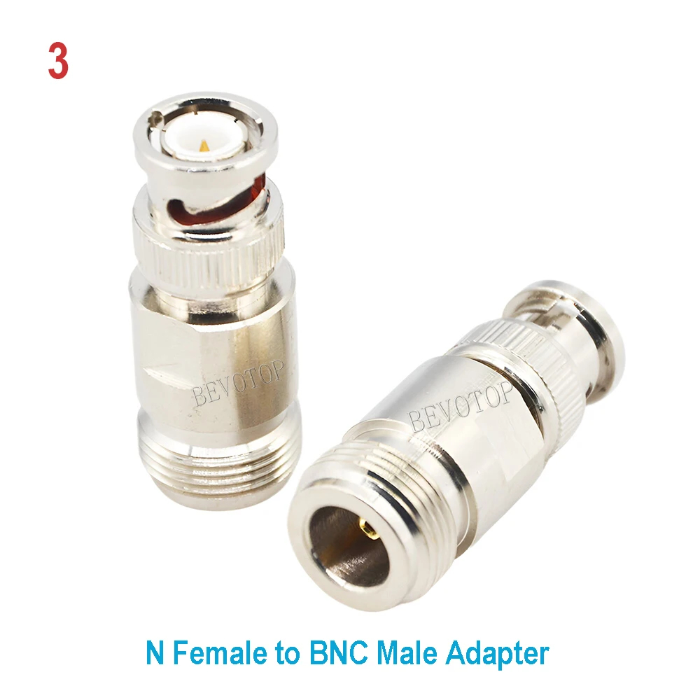 1Pcs N Male/Female to N/TNC/BNC/QMA/F Male/Female Straight/Right Angle Coax Adapter