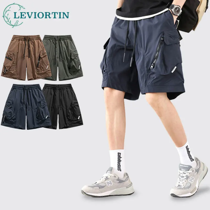 OLA's new summer men's cropped shorts, outdoor casual shorts, men's trendy fashion, versatile, simple, loose and thin design