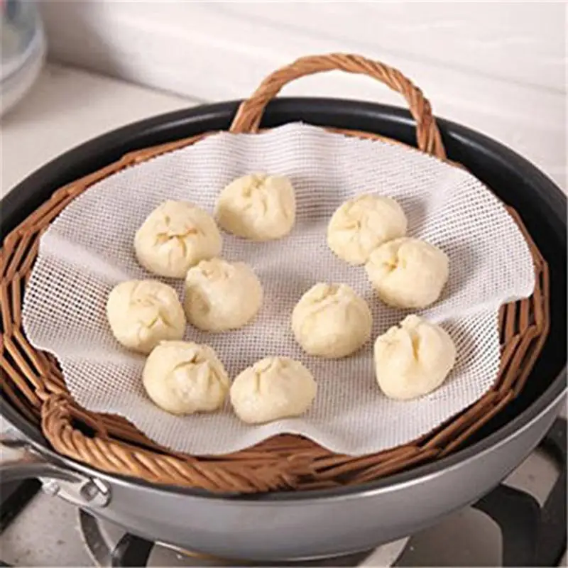 Silicone Steamer Pad Kitchen Household Dim Sum Non Stick Steamers Mat Restaurant Steamers Mat Cooking Tools Kitchen Accessories