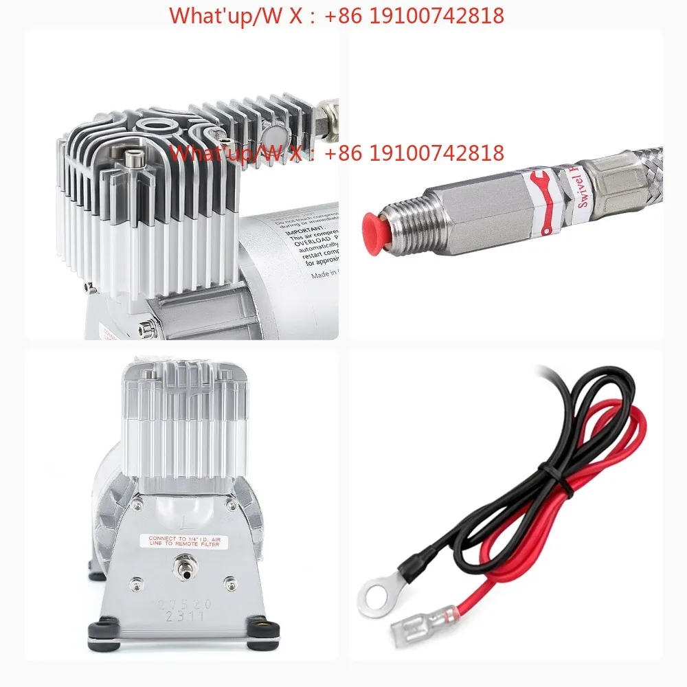 275C miniature air compressor pneumatic lift motorcycle airbag hydraulic swing arm robot solenoid water valve