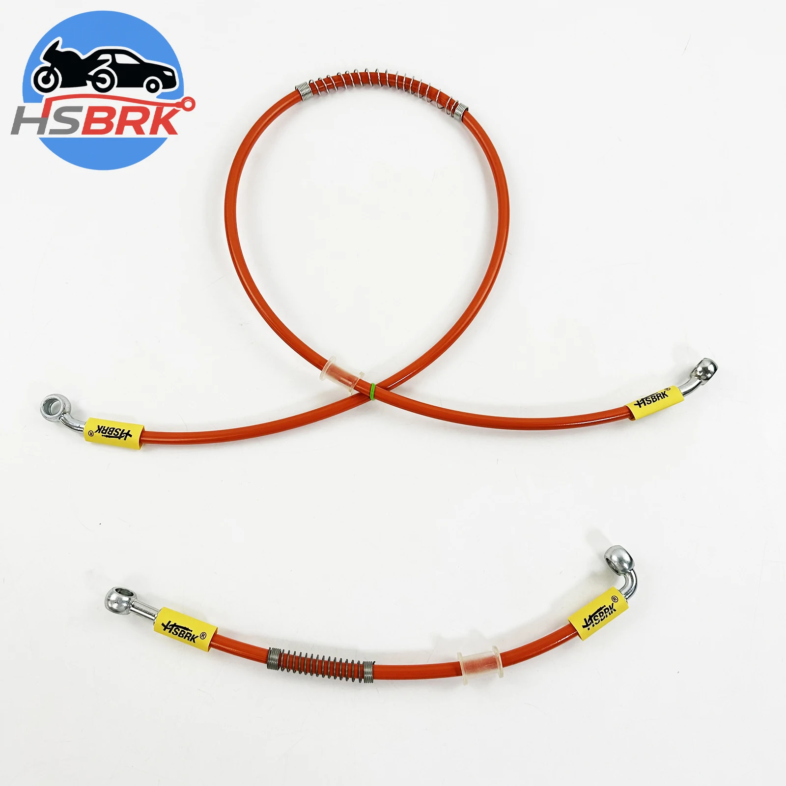 

Orange Stainless Steel Braided Nylon Brake Hose 10-200CM Car Motorcycle Modification Brake Line High Temperature Resistant