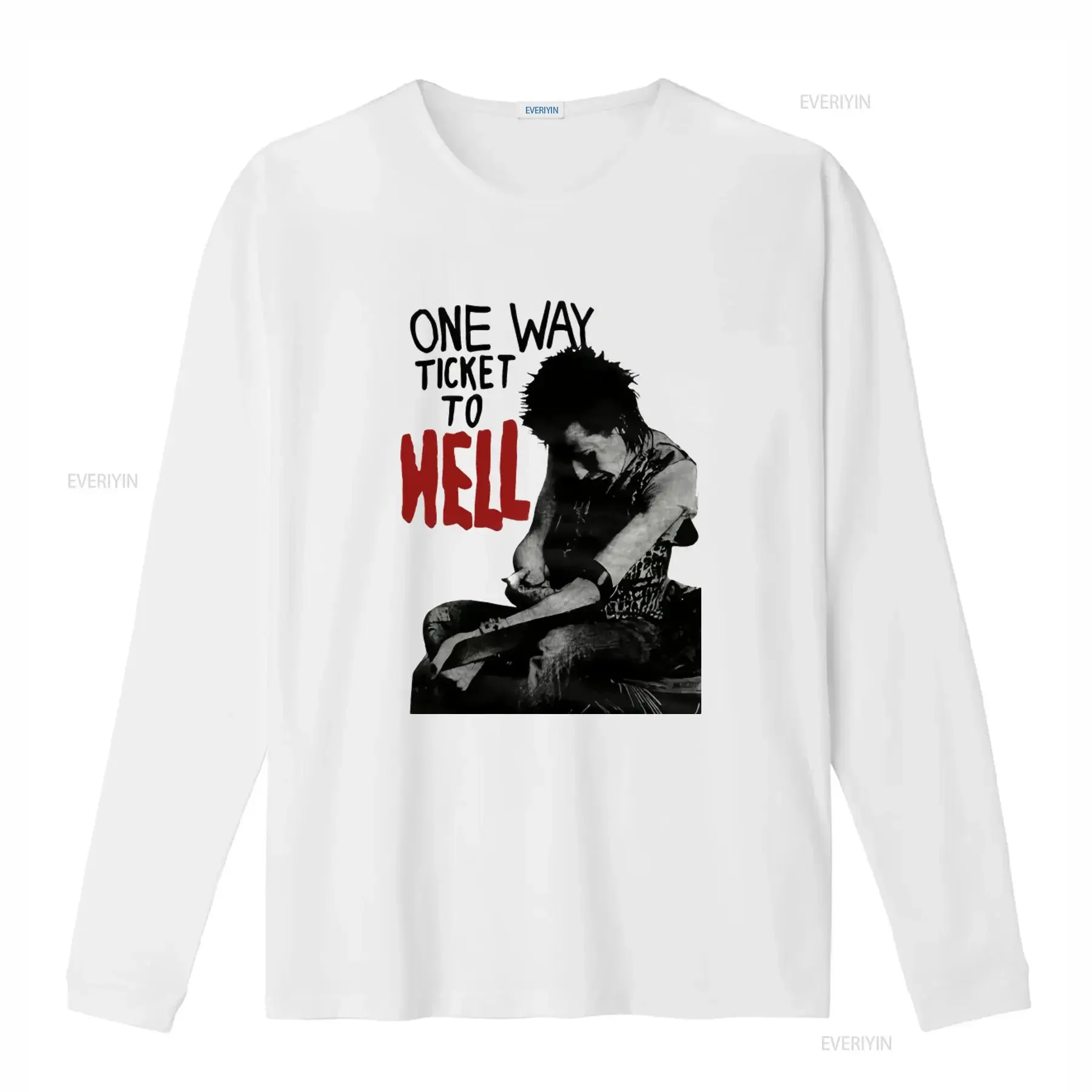 Vintage Sid Vicious Sex Pistols One Way Ticket To Hell Retro Punk Rock T Shirt Dead Stock Design vintage Washed