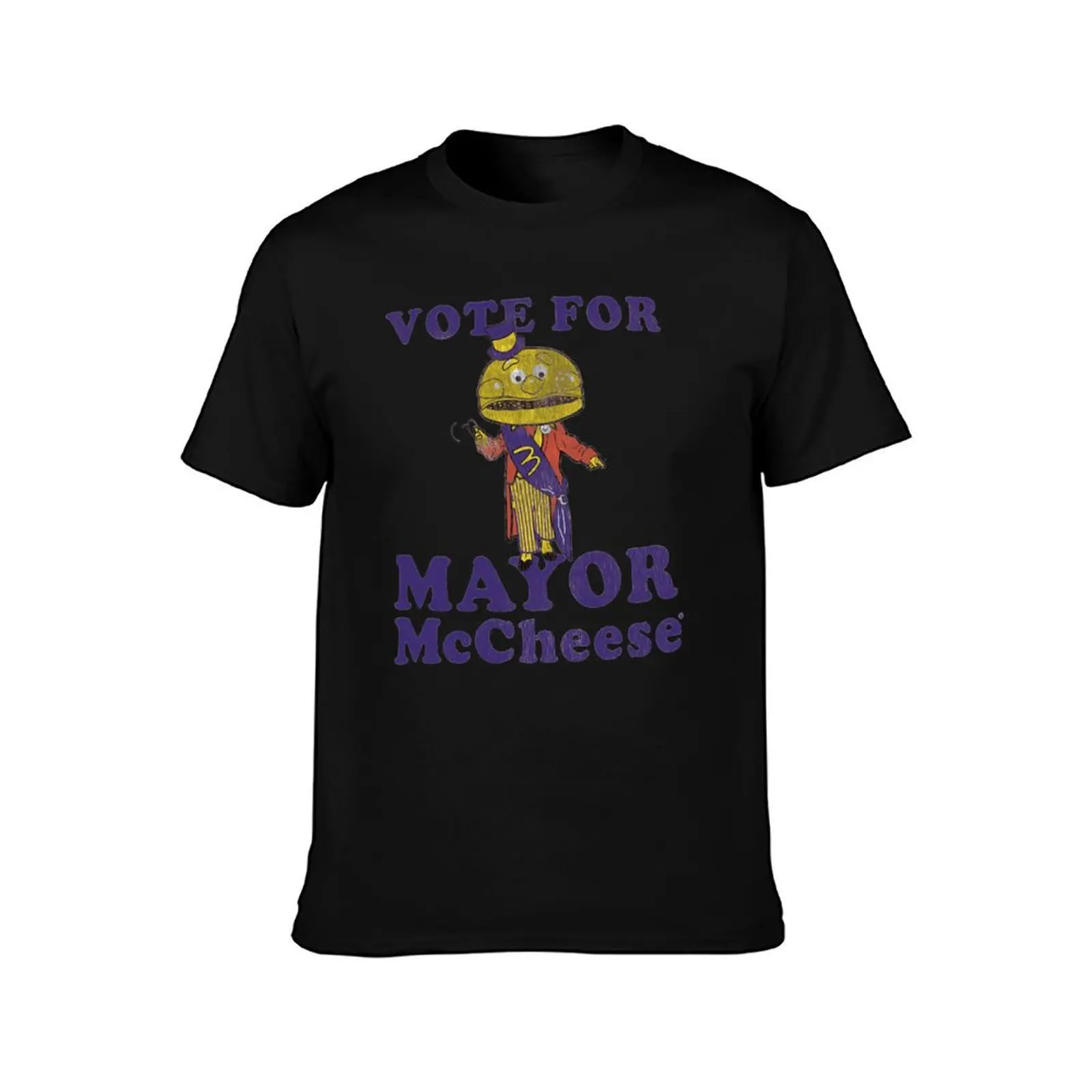 Vote for Mayor McCheese - Vintage Repro T-Shirt quick-drying baggy shirts shirts graphic custom shirt Men's t shirts