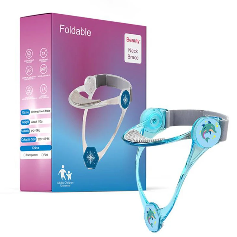 Orteza podtrzymująca szyję, dekompresyjna, korygująca postawę, zapobiegająca bólowi, na szyję, podbródek, regulowana, urządzenie do trakcji szyjnej.