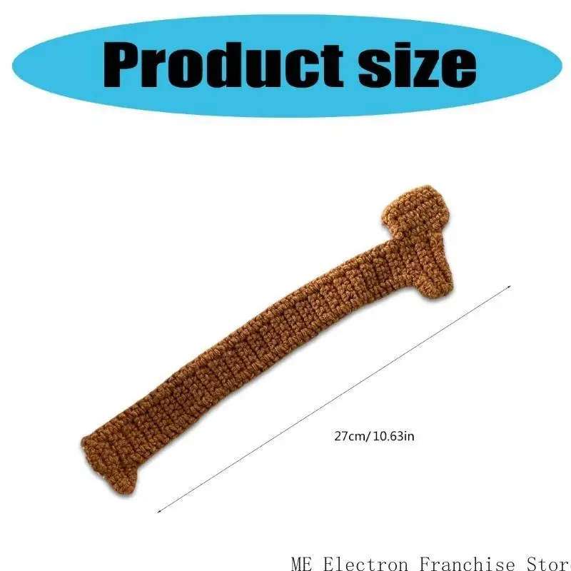 T5EA Crochet Dachshund Longmarks Handmade Trekbrids Book Book Pistider for Kid Student Book Lover Accessors