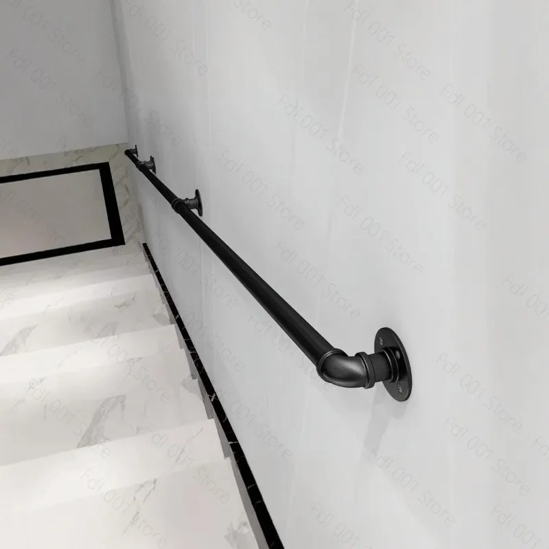 Staircase elderly handrails, minimalist indoor kindergarten corridors, attic walls, bar guardrails