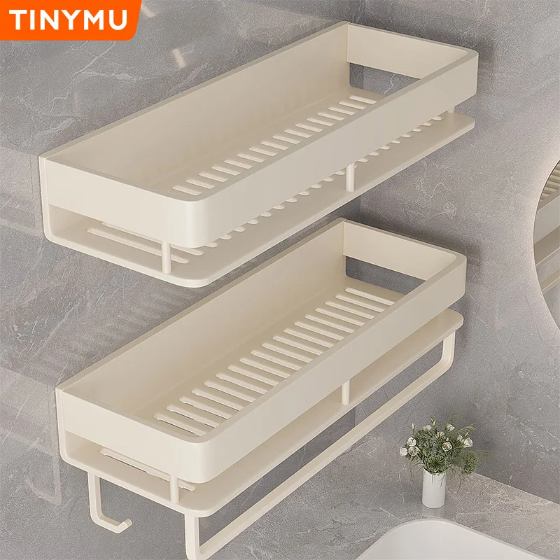 

custom. [3986 People Rated] Xiao Mu Style Bathroom Storage Rack, No-Drill Wall-Mounted Bathroom Organizer, Makeup Rack