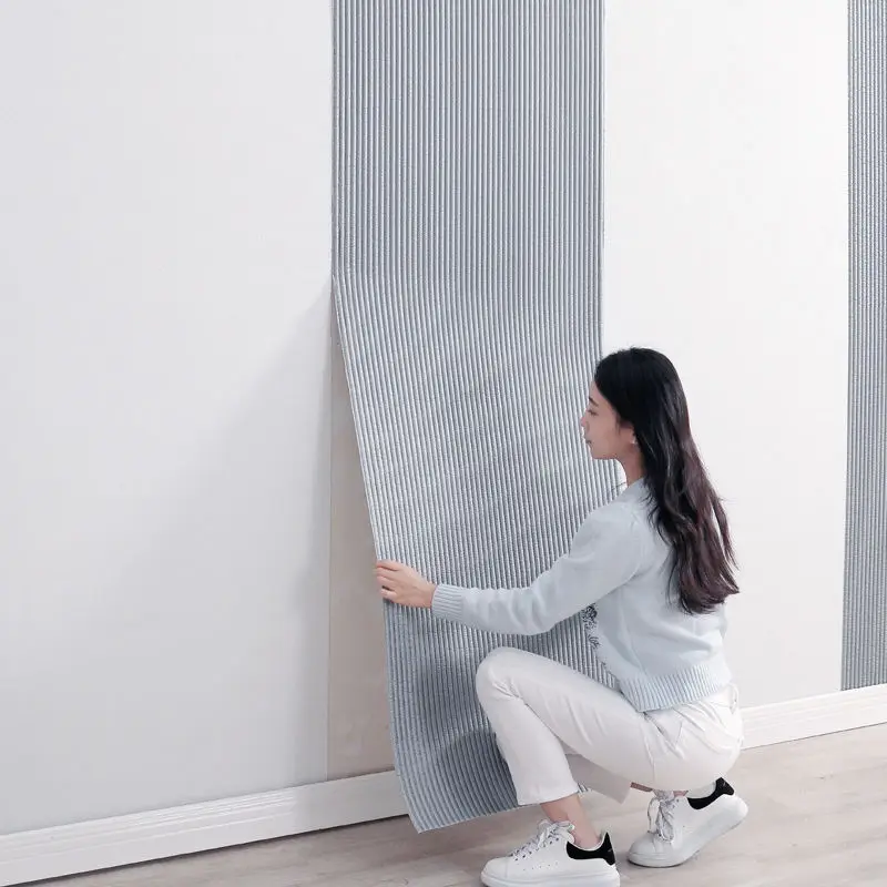 

Adhesive Wallpaper for Wall - 3D Textured Foam Panel, Partition Cover for Decoración Hogar, Living Room Waterproof Renovation