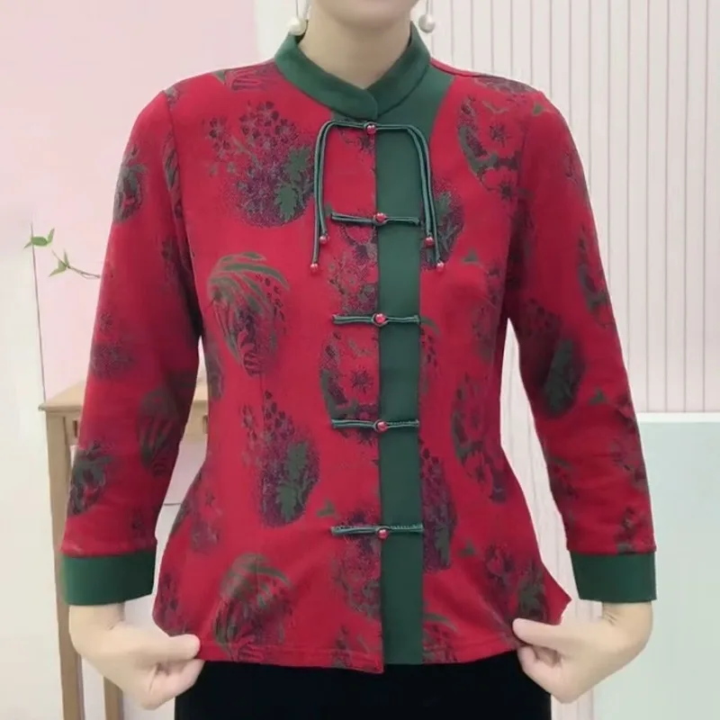 

Осень 2021, новый кардиган на пуговицах в этническом стиле в стиле ретро, Cheongsam, свободный повседневный топ для женщин