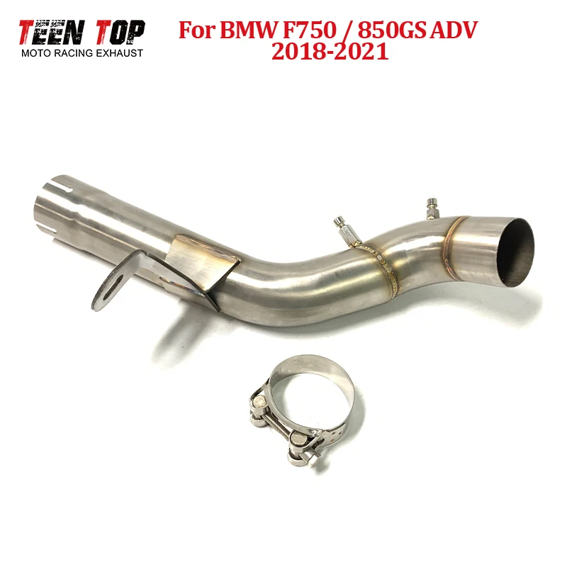 For BMW F750GS ADV Exhaust Middle Pipe F850GS ADV Exhaust Mid Connect Tube F850GS F750GS ADV Exhaust Pipe 2018-2021 Central Tube