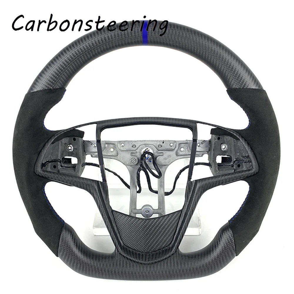 Cars accessories for Cadillac Interior Customized matte carbon fiber steering wheel for CTS XTS SRX ATS CT6 ATS-V 2013 2014 2019