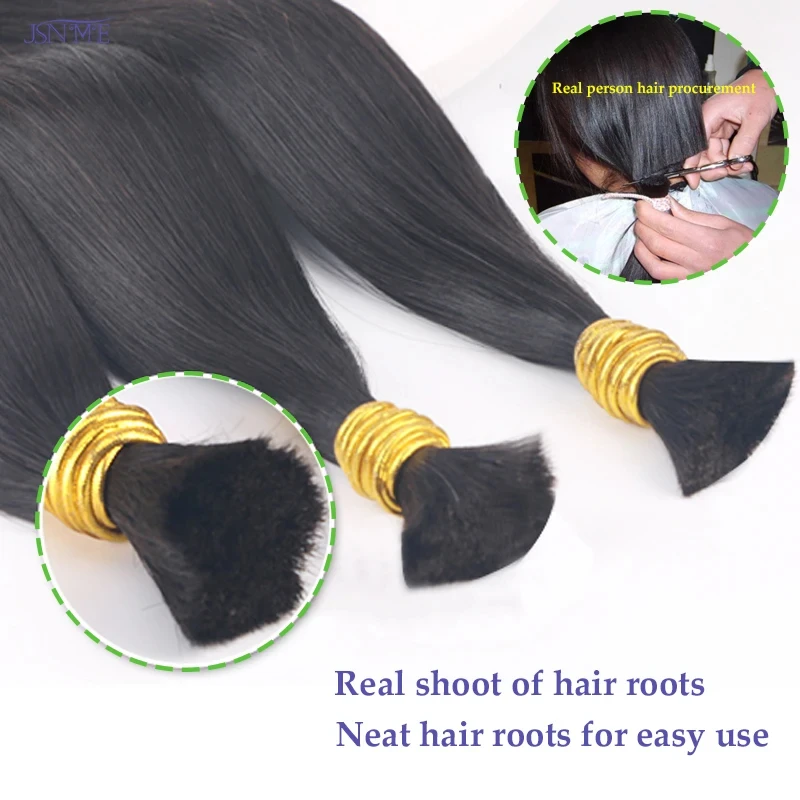 شعر بشري 100% بدون لحمة 50 جرام/100 جرام وزن 12-26 بوصة مزيج الأحجام الألوان 1B # 613 حزم شعر ريمي #1