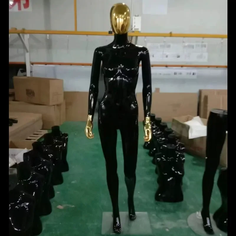 Full Body Mannequin Female Model for Clothing Store Window Display Wedding Dress Shop Props Electroplating Mix and Match