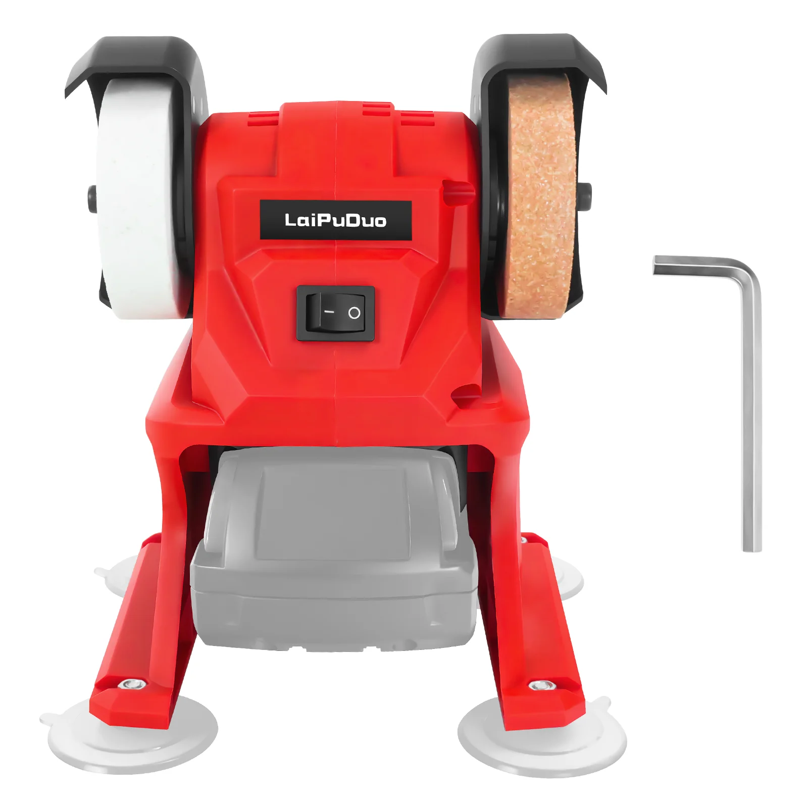 Mini Cordless Bench Grinder 5500RPM Electric Grinding Machine Sharpen Knives Drills Rust Removal for Milwaukee 18V Battery Pin