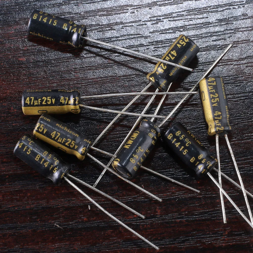 

5PCS Nichicon KW 47uf 25v 47mfd audio Capacitor caps 5mm * 11mm